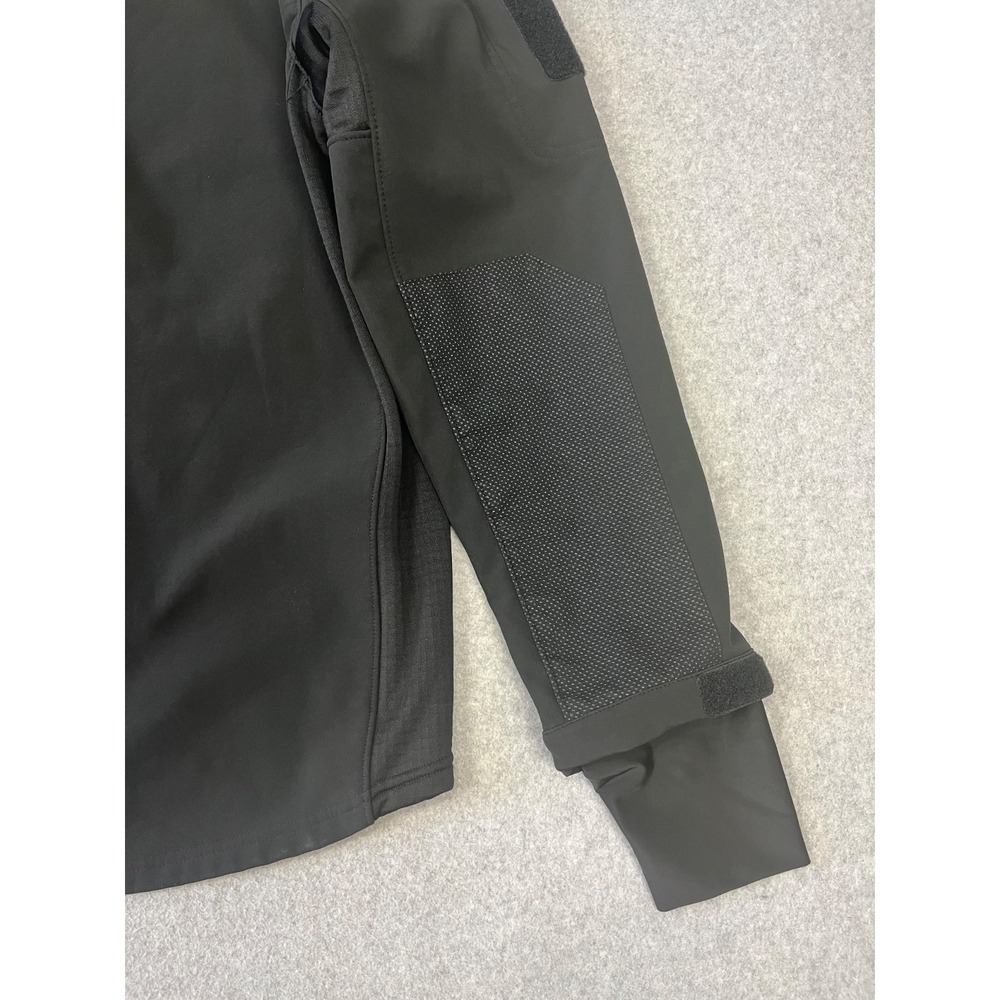 Condor Patrol Jacket Mens L Black 1/4 Zip Extendable Cuffs Thumb Holes Pockets - Picture 14 of 15